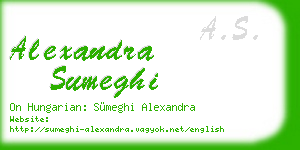 alexandra sumeghi business card